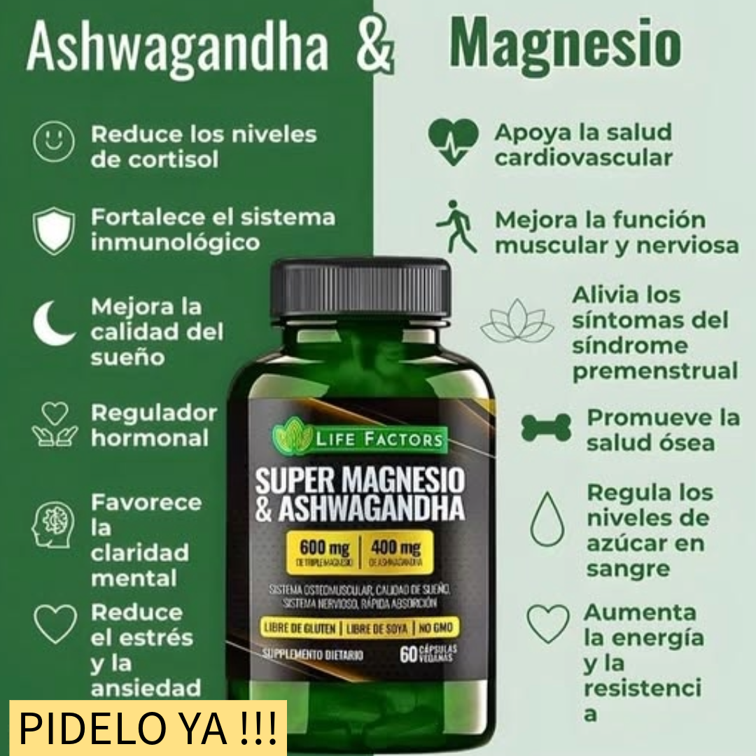 MAGNESIO Y ASHWAGANDHA